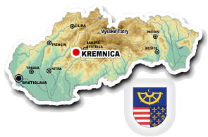 KREMNICA - mapka