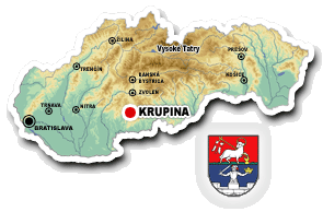 KRUPINA - mapka
