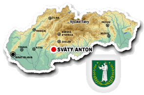 Kaštieľ Svätý Anton - mapka